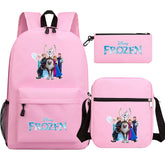 Frozen Elsa Anna SchoolBag Backpack Shoulder Bag Book Pencil Bags 3pcs Set